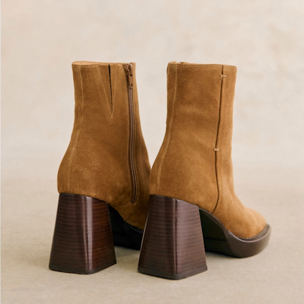 Sezane KAIA HIGH ANKLE BOOTS